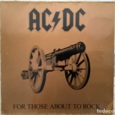 Discos de vinilo: AC/DC FOR THOSE ABOUT TO ROCK….WE SALUTE YOU. 1981.. Lote 358844460