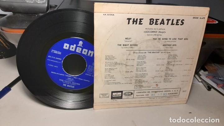 Discos de vinilo: EP THE BEATLES : &iexcl;SOCORRO! ( HELP ! ) - Foto 2