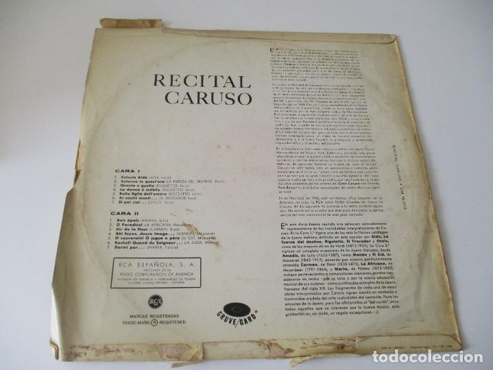Discos de vinilo: RECITAL CARUSO DI4155 - Foto 2