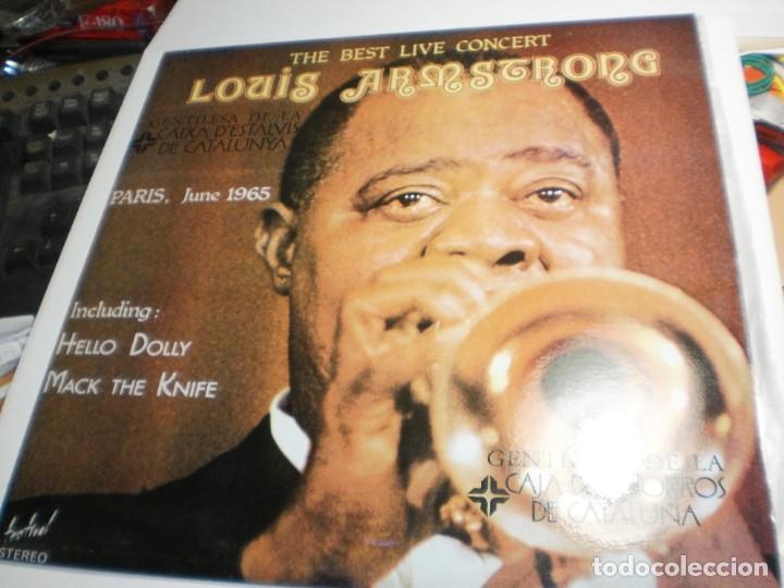 Discos de vinilo: lp louis armstrong. the best live concert palobal 1975 spain (buen estado)