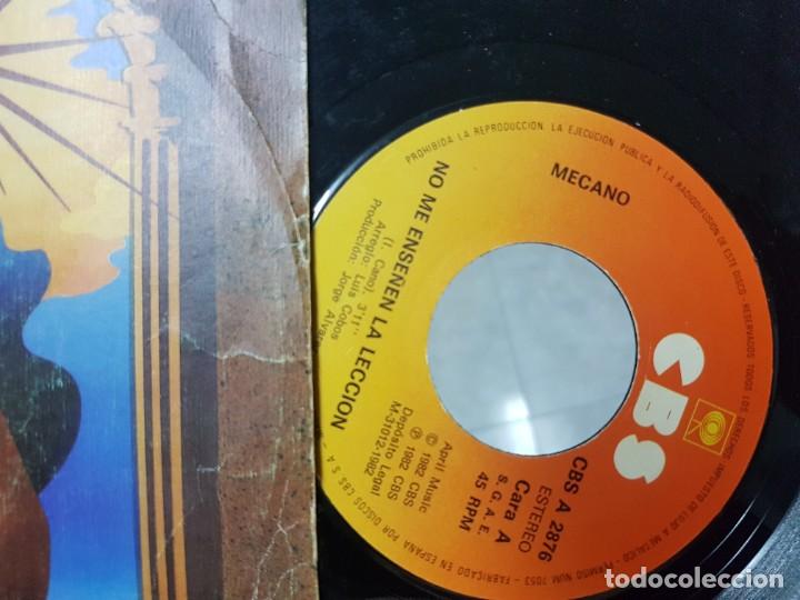Discos de vinilo: Mecano - No me ense&ntilde;en la lecci&oacute;n - Single - 1982 - CBS - Foto 2
