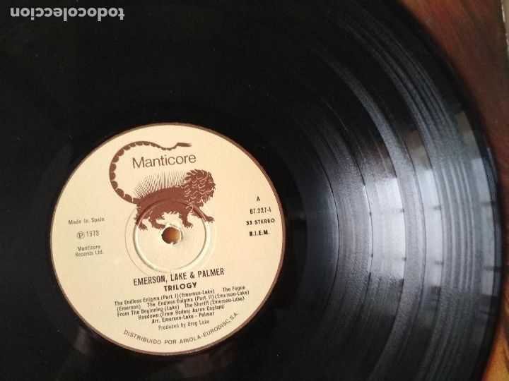 Discos de vinilo: Emerson Lake & Palmer &lrm;&ndash; Trilogy,Gatefold 1973 - Foto 4