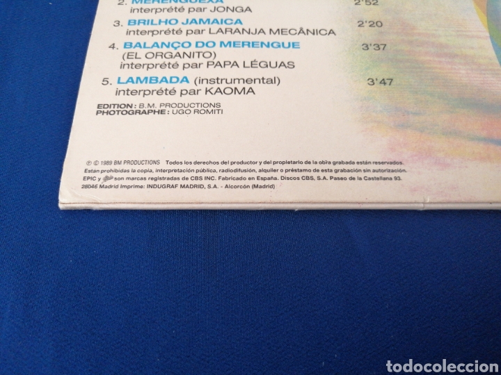 Discos de vinilo: LAMBADA - KAOMA (doble disco) - Foto 4