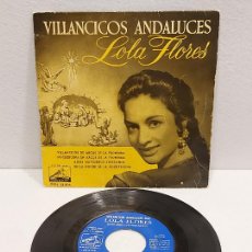 Discos de vinilo: LOLA FLORES / VILLANCICOS ANDALUCES / EP-LA VOZ DE SU AMO-1958 / MBC. ***/***. Lote 359118270