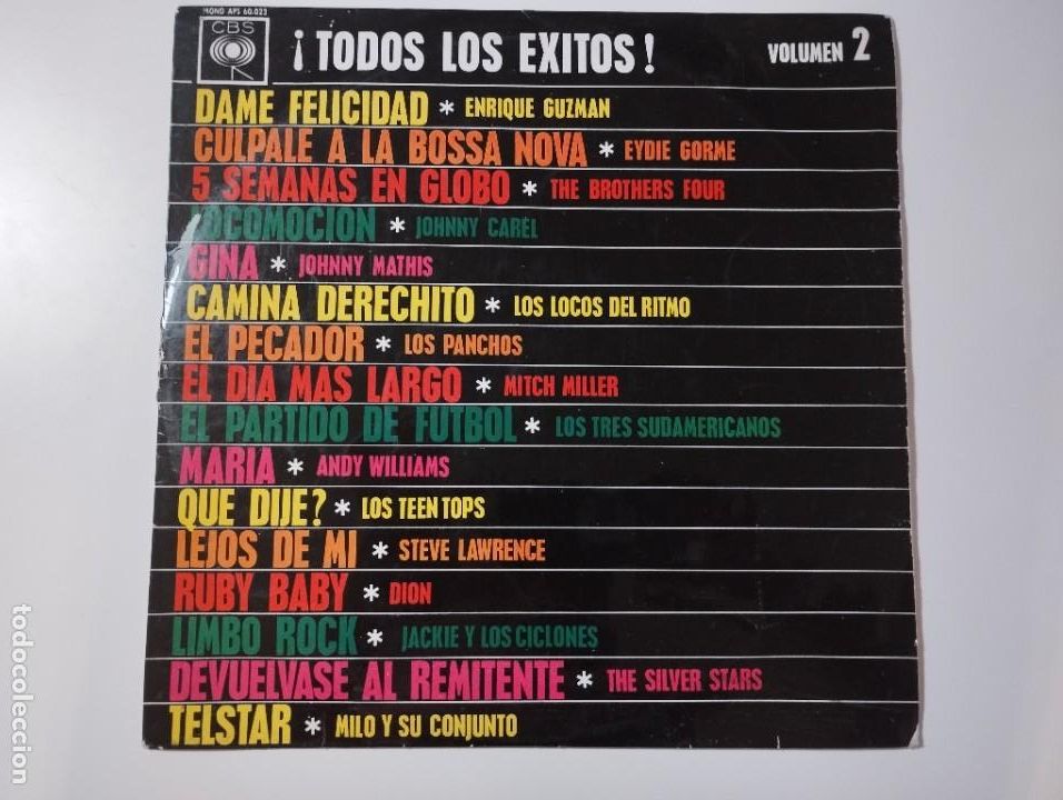 Discos de vinilo: &iexcl;Todos los &eacute;xitos! volumen 2. PEDIDO M&Iacute;NIMO 5 &euro; - Foto 1