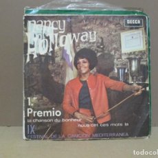 Discos de vinilo: NANCY HOLLOWAY - LA CHANSON DU BONHEUR / NOUS ET CES MOTS LA - DECCA ME 352 - 1967. Lote 359146130