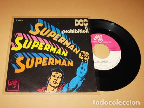 Discos de vinilo: DOC & PROHIBITION - SUPERMAN - SINGLE - 1972 - NUEVO - Foto 1