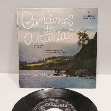 Discos de vinilo: JOSÉ GONZÁLEZ 'PRESI' / CANCIONES DE ASTURIAS / EP - COLUMBIA-1962 / MBC. ***/***. Lote 359195905