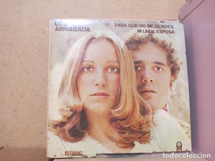 Vinyl records: Los Arriagada - Para Que No Me Olvides Mi Linda Esposa - Capitol SLEMN-446 - 1973 - Mexico