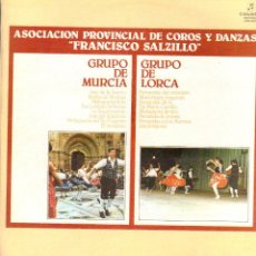 Disques de vinyle: ASOC. PROVINCIAL DE COROS Y DANZAS ”FRANCISCO SALZILLO” - GRUPO DE MURCIA Y LORCAAÑO 1978 RF-13900. Lote 359270375