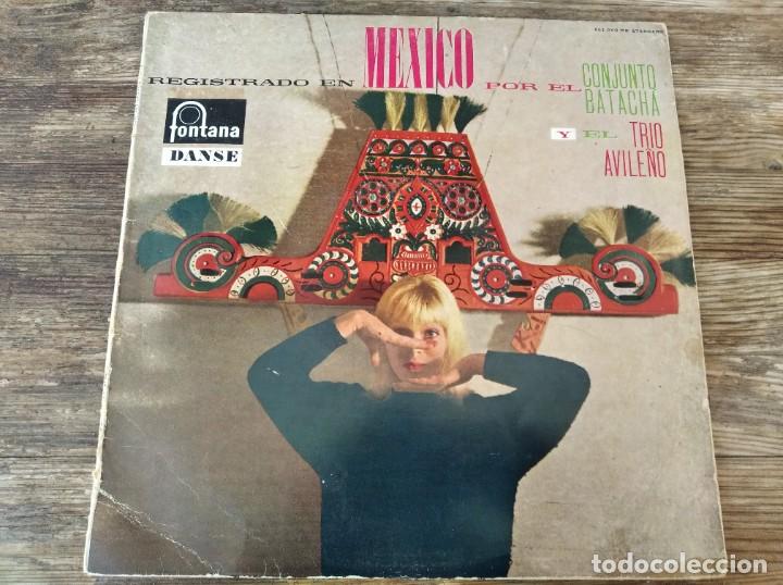 Vinyl records: CONJUNTO BATACH&Aacute; con TRIO AVILE&Ntilde;O - Registrado en Mexico *** RARO DIEZ PULGADAS FRANC&Eacute;S CHA-CHA-CHA