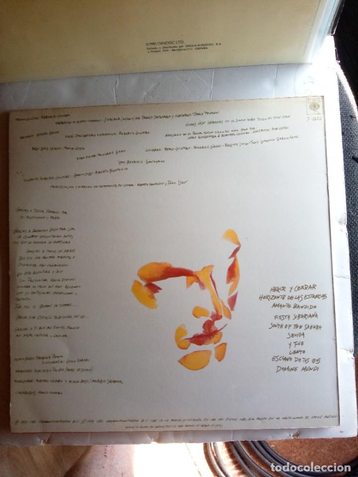 Discos de vinilo: miguel bose bandido 1984 insert lp - Foto 2