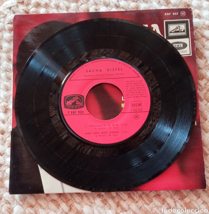 Discos de vinilo: Disco EP 7&rdquo;. Sacha Distel - Foto 3
