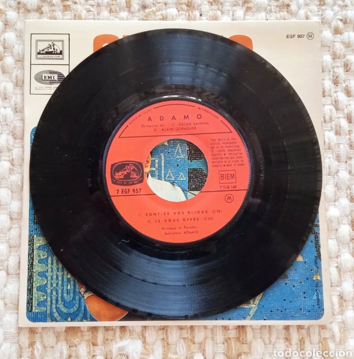 Discos de vinilo: Vinilo. EP 7&rdquo;. Adamo - Foto 3