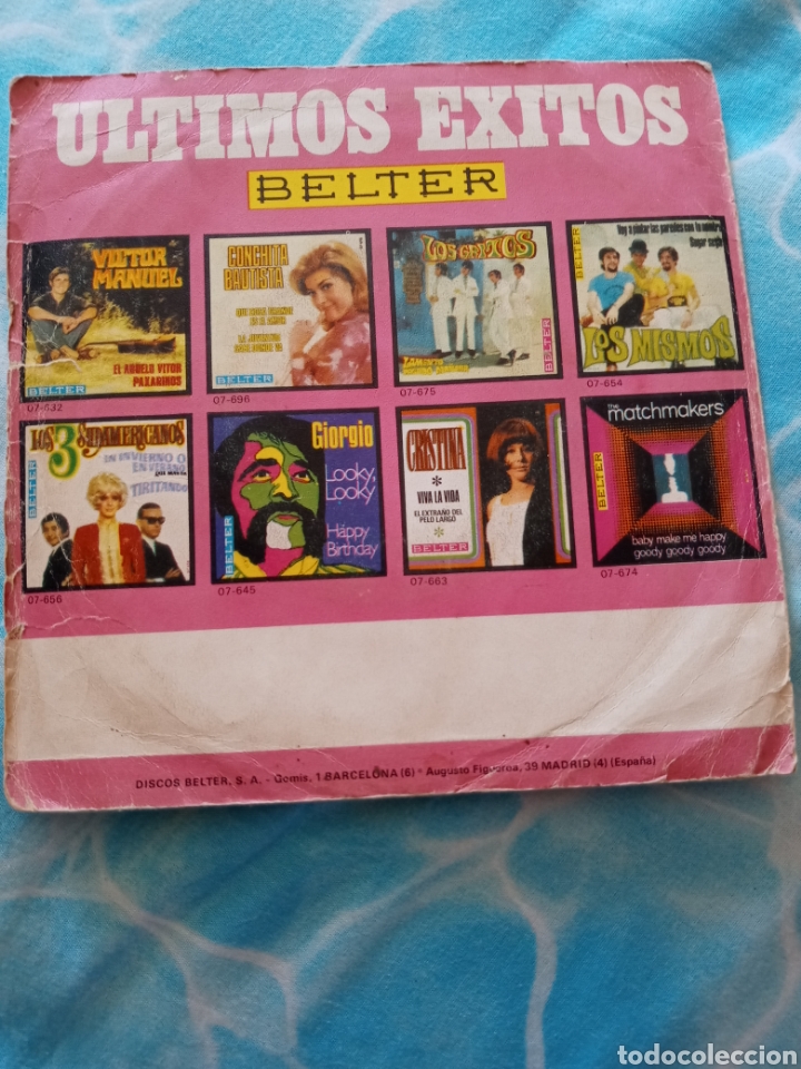 Discos de vinilo: Los Mismos.jingle jangle/Sha la la..disco vinilo single - Foto 2