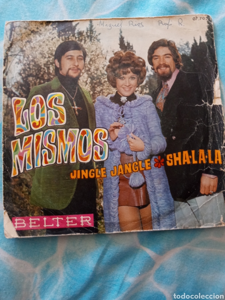 Discos de vinilo: Los Mismos.jingle jangle/Sha la la..disco vinilo single - Foto 1