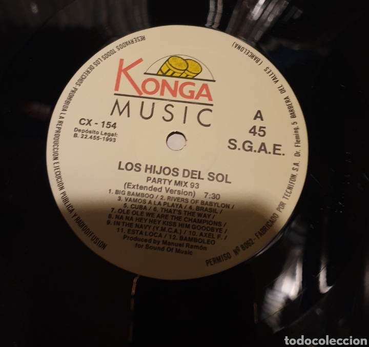Discos de vinilo: Hijos del sol - party mix 93 - Foto 4