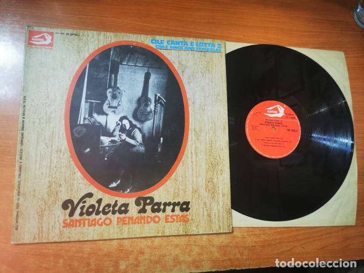 Discos de vinil: VIOLETA PARRA Santiago penando estas LP VINILO DEL A&Ntilde;O 1973 ITALIA GATEFOLD CONTIENE 8 TEMAS