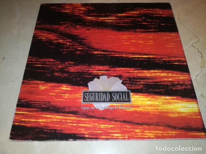 Discos de vinilo: SEGURIDAD SOCIAL-&iexcl;QUE NO SE EXTINGA LA LLAMA!-GATEFOLD - Foto 1