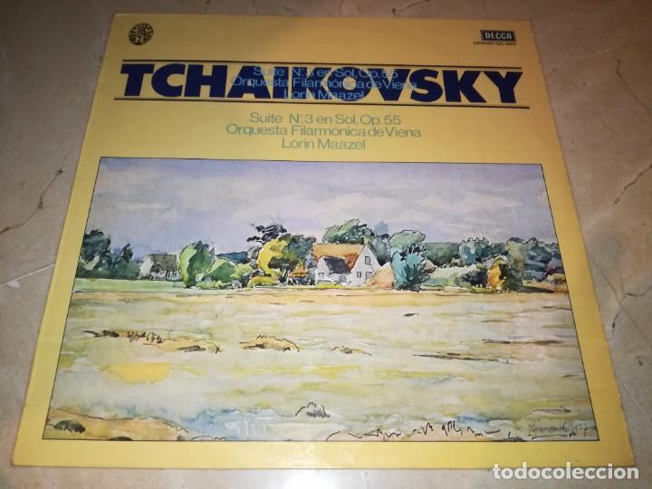 Discos de vinilo: TCHAIKOVSKY-SUITE N&ordm; 3 EN SOL-LORIN MAAZEL-ORIGINAL ESPA&Ntilde;OL 1979