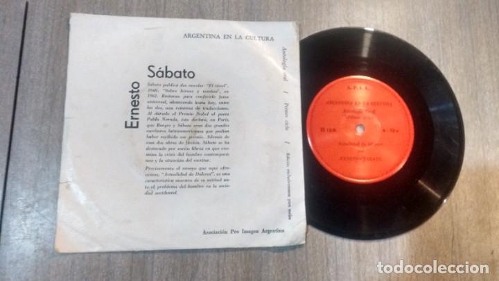 Discos de vinilo: ERNESTO SABATO - DISCO 33 - Foto 2
