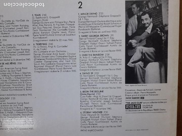 Discos de vinilo: Django Reinhardt - nuages + djangology +.... - Foto 6
