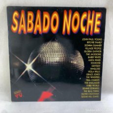 Discos de vinil: LP - VINILO SÁBADO NOCHE - DOBLE PORTADA - DOBLE LP - ESPAÑA - AÑO 1991. Lote 359588515