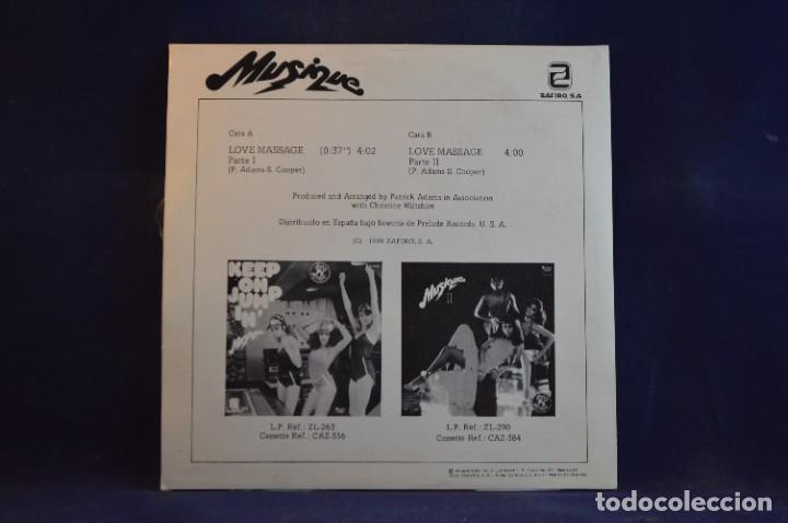 Discos de vinilo: MUSIQUE - LOVE MASSAGE - SINGLE - Foto 2