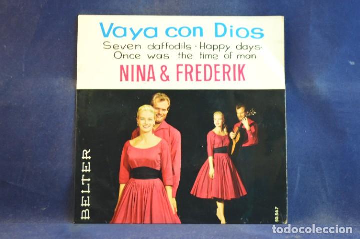 Discos de vinilo: NINA & FREDERIK - VAYA CON DIOS + 3 - EP - Foto 1