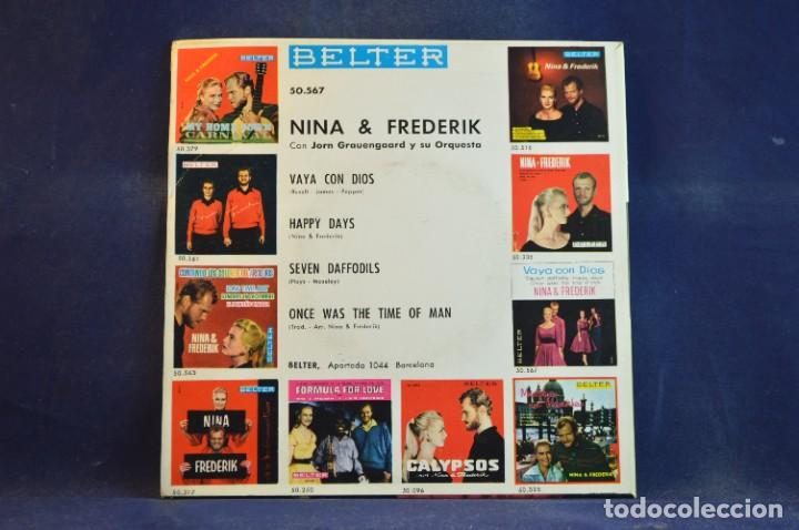 Discos de vinilo: NINA & FREDERIK - VAYA CON DIOS + 3 - EP - Foto 2