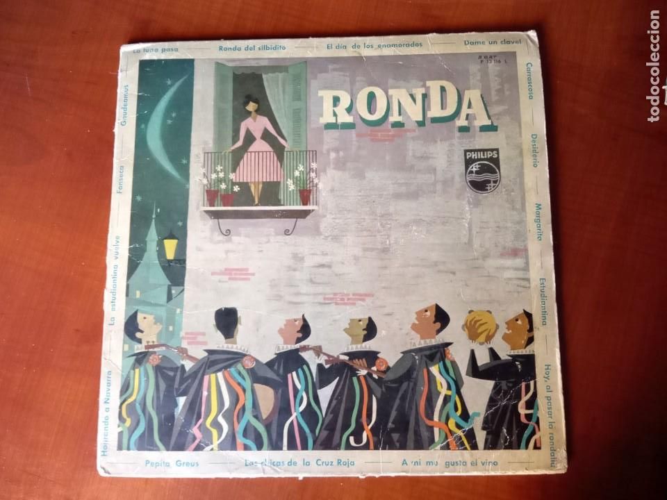 Discos de vinilo: LP RONDA, CANCIONES DE LA TUNA - PHILIPS - Foto 1