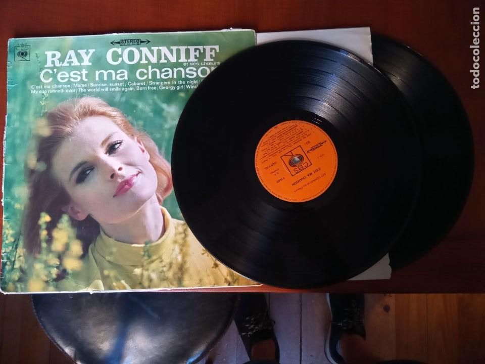Discos de vinilo: LP DOBLE RAY CONNIFF C&acute;EST MA CHANSON CBS. - Foto 1