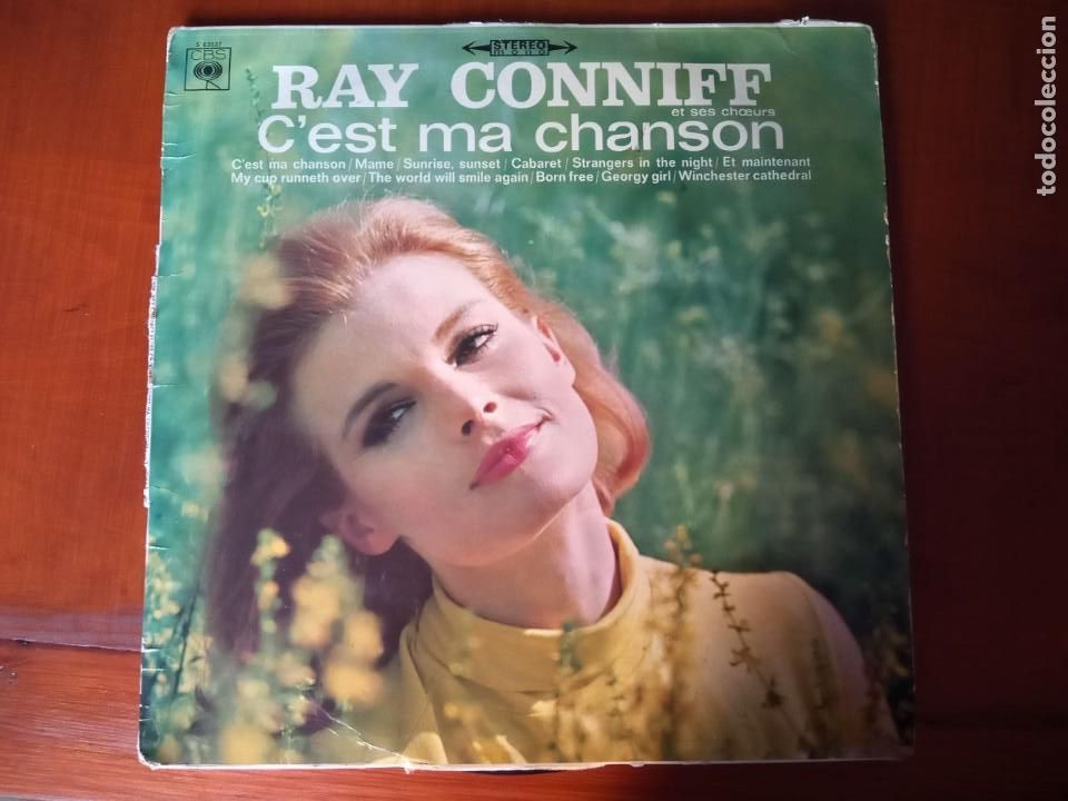Discos de vinilo: LP DOBLE RAY CONNIFF C&acute;EST MA CHANSON CBS. - Foto 2
