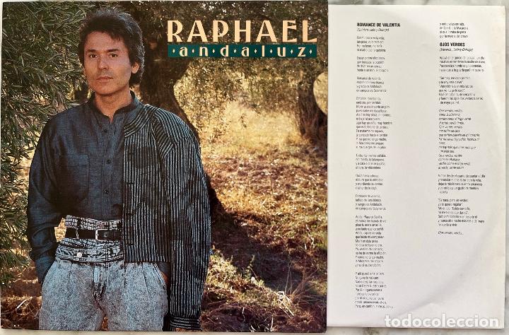 Discos de vinilo: RAPHAEL ANDALUZ, LP ORIGINAL ESPA&Ntilde;A CON FUNDA INTERIOR LETRAS - Foto 1