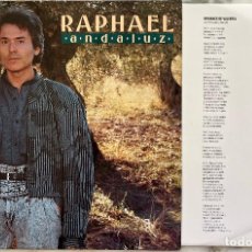 Discos de vinilo: RAPHAEL ANDALUZ, LP ORIGINAL ESPAÑA CON FUNDA INTERIOR LETRAS