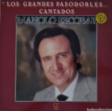 Disques de vinyle: LP - MANOLO ESCOBAR - LOS GRANDES PASODOBLES CANTADOS 1982. Lote 359671420