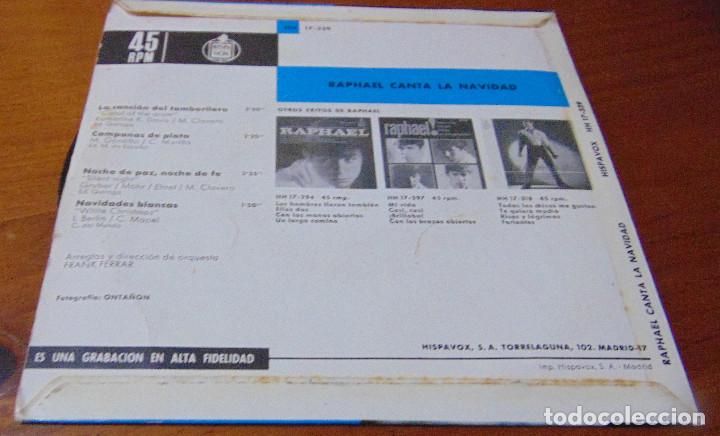 Discos de vinilo: RAPHAEL - CANTA LA NAVIDAD - EP 1965 - Foto 2
