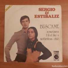 Discos de vinilo: SINGLES : SERGIO Y ESTIBALIZ - BÚSCAME COMPARTIR. Lote 359716885