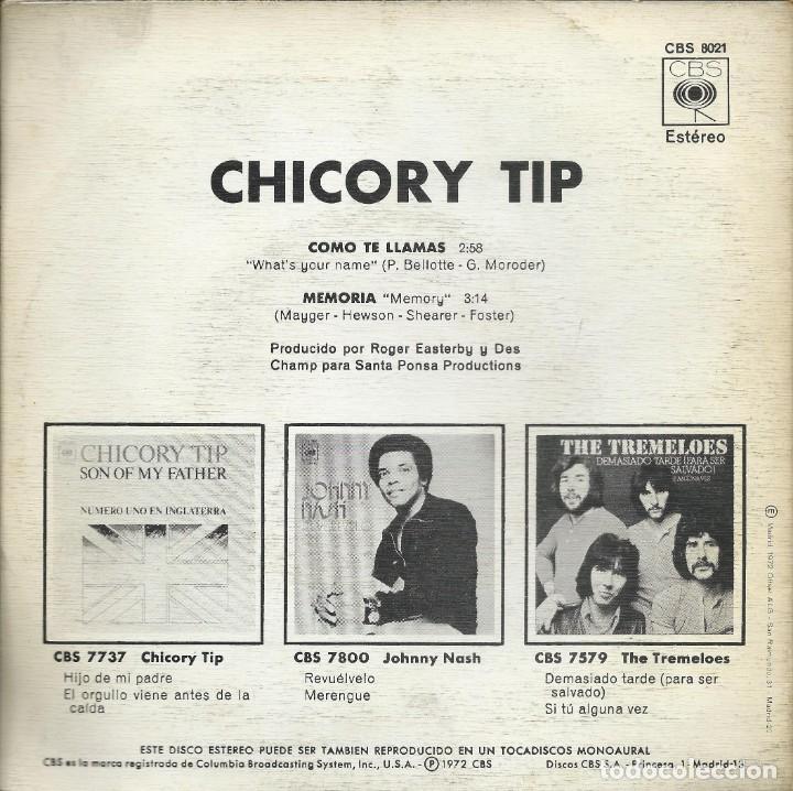 Discos de vinilo: Chicory Tip Como te llamas ? 45 rpm CBS - Foto 2