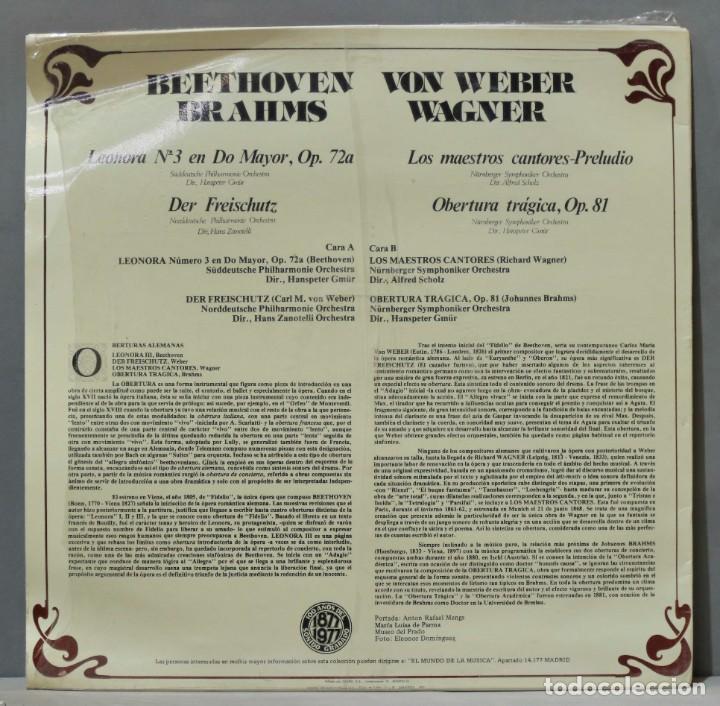 Discos de vinilo: LP. BRAHMS. WAGNER. 24. COLECCION RTVE - Foto 2