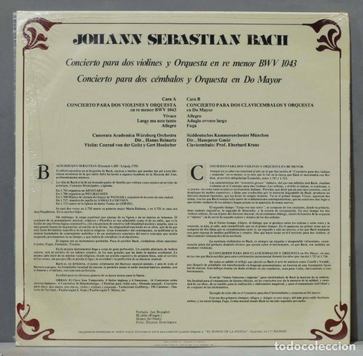 Discos de vinilo: LP. BACH. 29. COLECCION RTVE - Foto 2