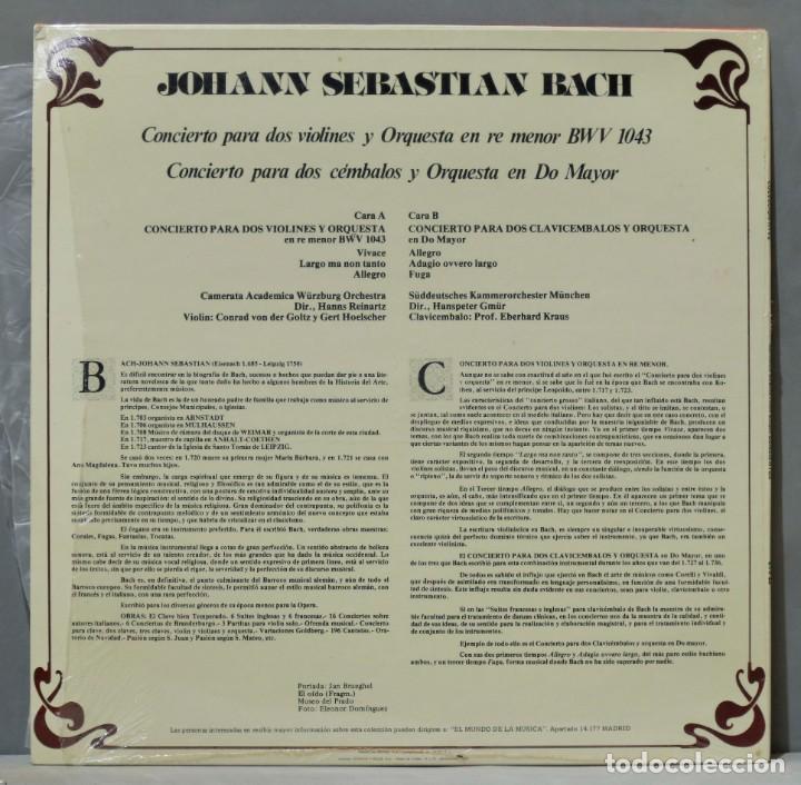Discos de vinilo: LP. BACH. 29. COLECCION RTVE - Foto 2