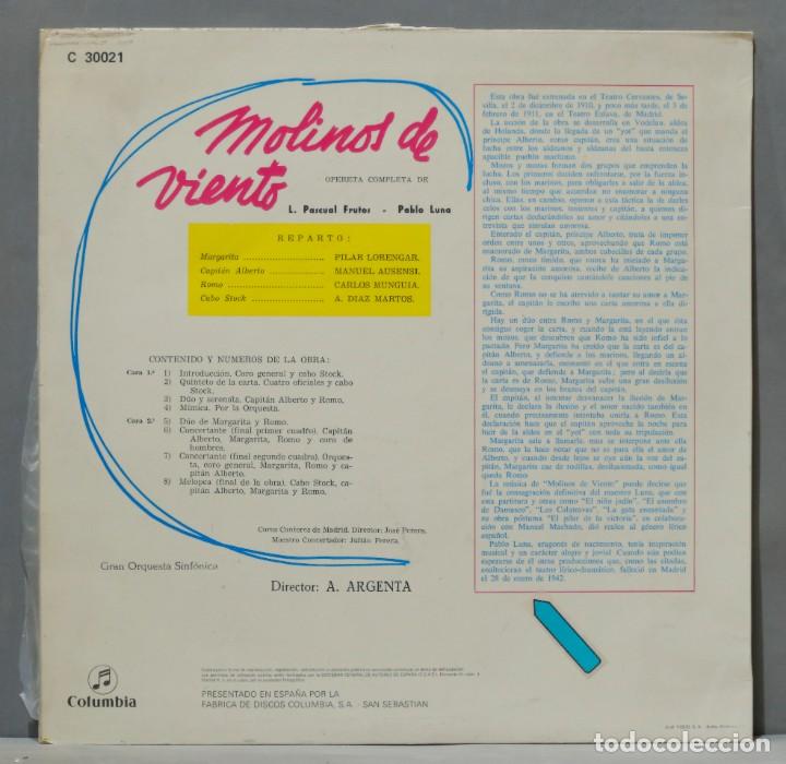Discos de vinilo: LP. Molinos De Viento. ARGENTA - Foto 2