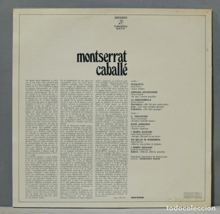 Discos de vinilo: LP. Montserrat Caball&eacute; - Foto 2