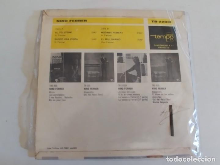 Discos de vinilo: NINO FERRER-EP EL TELEFONO +3 - Foto 2