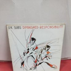 Discos de vinilo: U.K. SUBS - DIMINISHED RESPONSIBILITY - LP RCA GEMM RECORDS 1981. PUNK