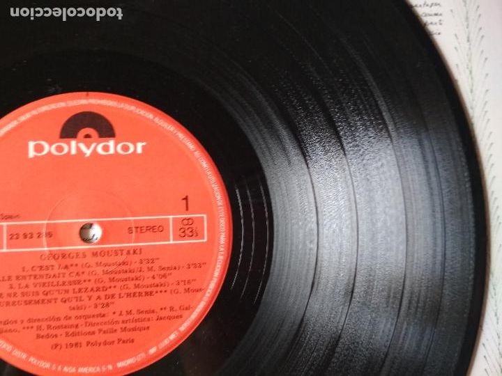 Discos de vinilo: Georges Moustaki &lrm;&ndash; Moustaki , Gatefold , 1981 , Chanson - Foto 5