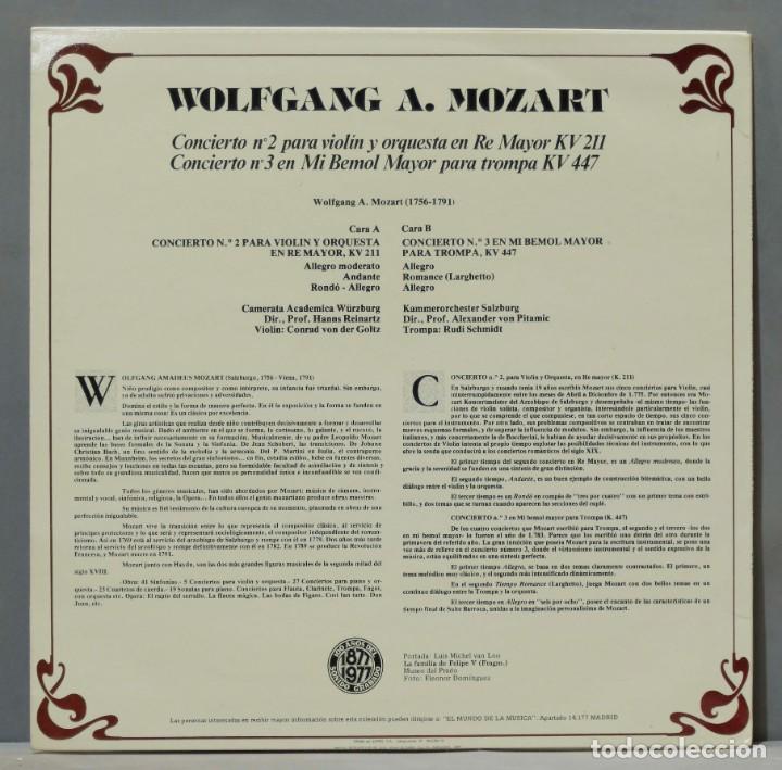 Discos de vinilo: LP. MOZART. 23. COLECCION RTVE - Foto 2