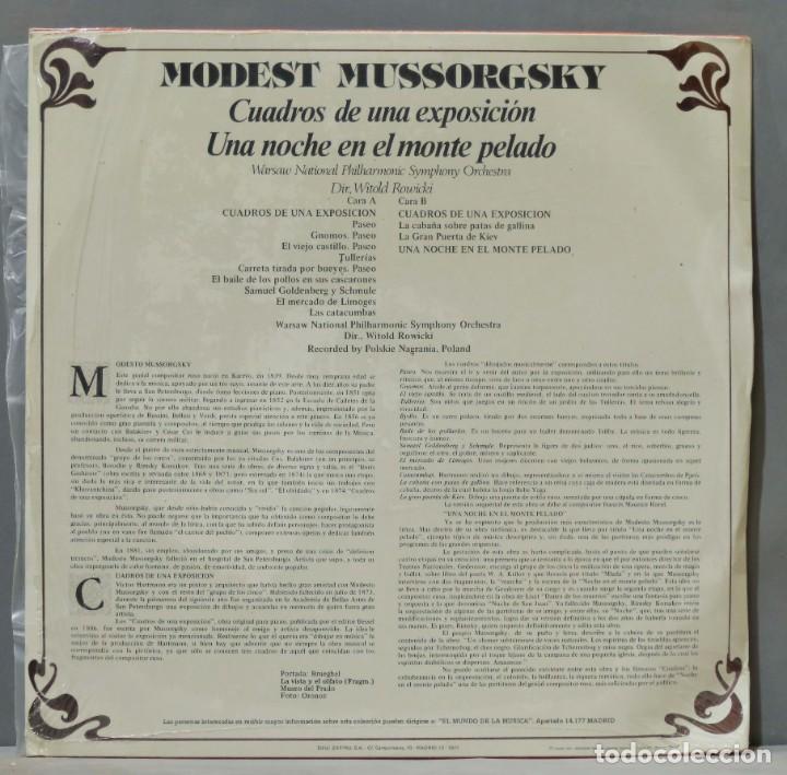 Discos de vinilo: LP. MUSSORGSKY. 36. COLECCION RTVE - Foto 2