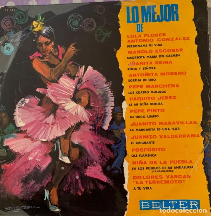 Discos de vinilo: Lo Mejor de Lola Flores Antonio Gonz&aacute;lez